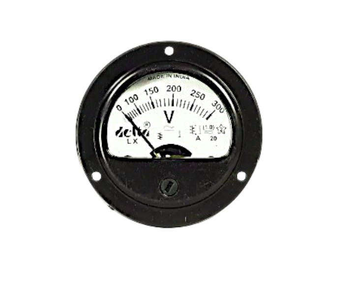 ROUND VOLT METER